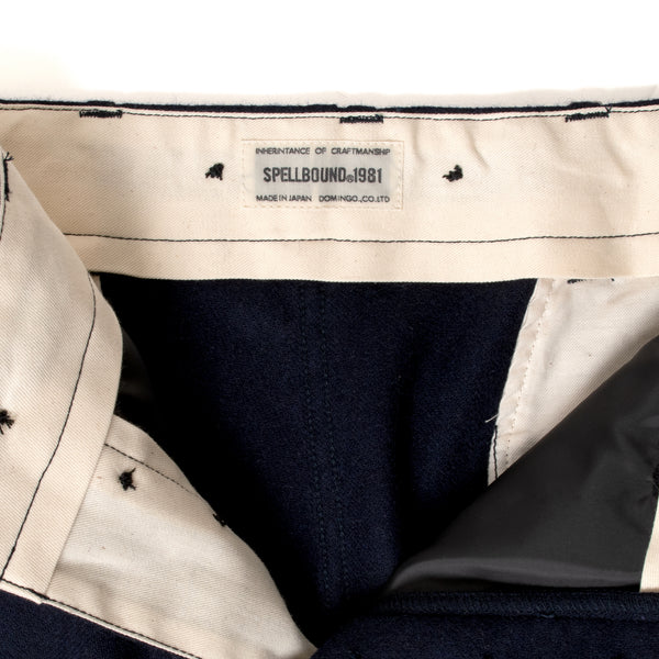 44-704W Navy Wool Trousers