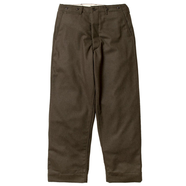 44-704W Olive Wool Trousers