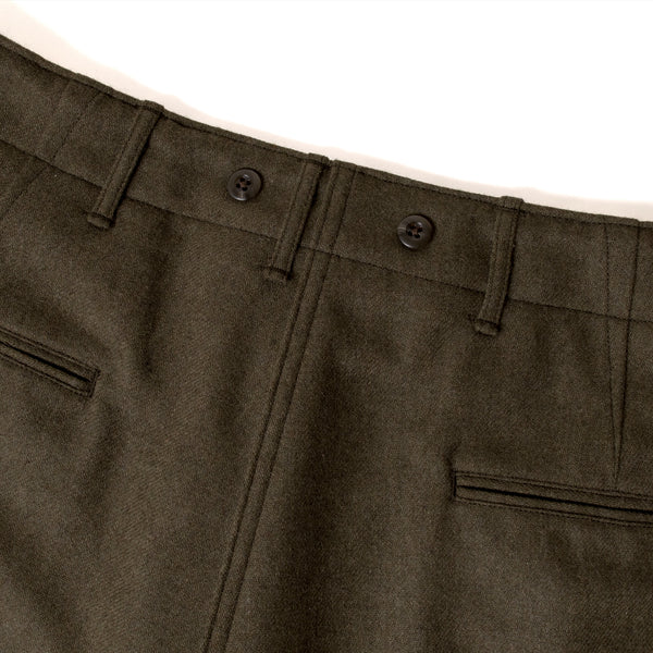 44-704W Olive Wool Trousers