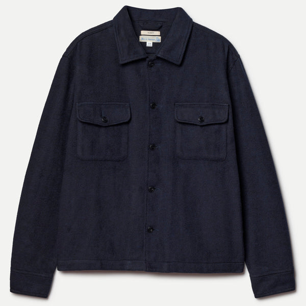 Night Blue Organic Cotton Blanket Shirt