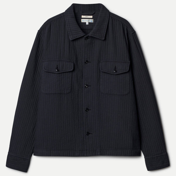 Charcoal Padded Cotton Overshirt