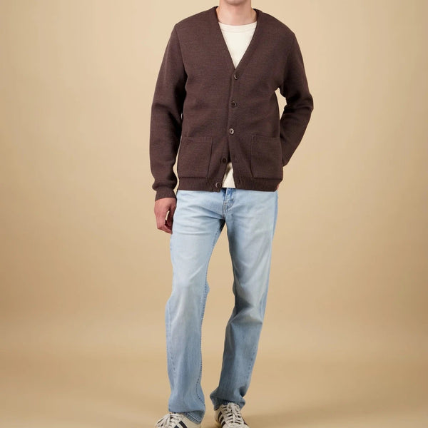 Marron Youri Merino Wool Cardigan