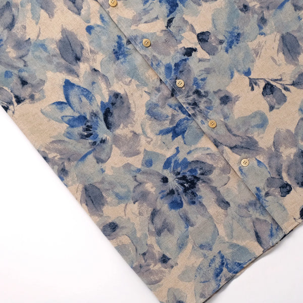 Indigo Bloom Havana Cotton Linen S/S Shirt