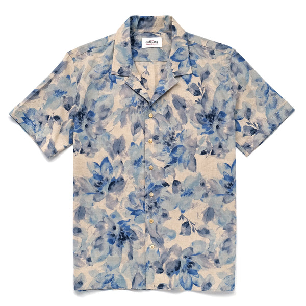 Indigo Bloom Havana Cotton Linen S/S Shirt