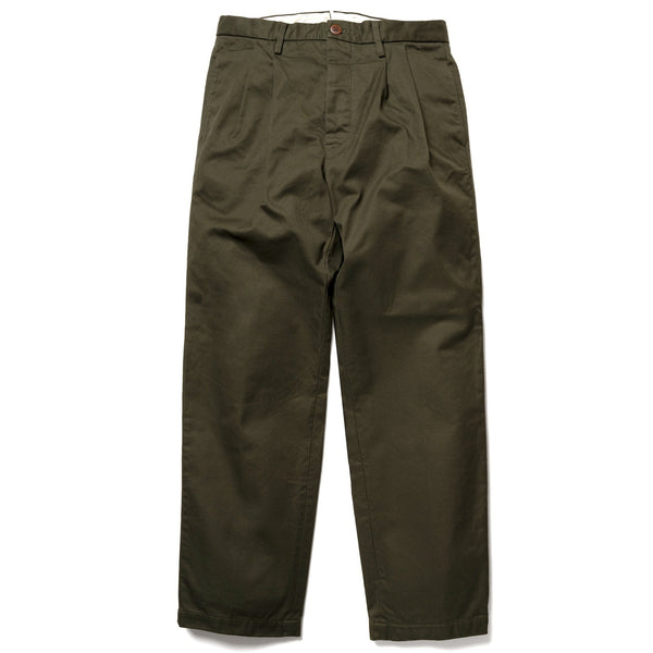 SV-PT-005 Olive Pleated Chino