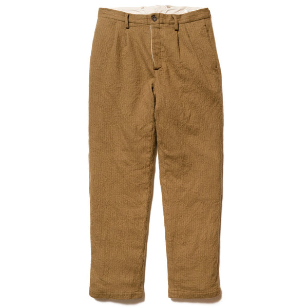 SV-PT-009L Khaki Stripe Pleated Trouser