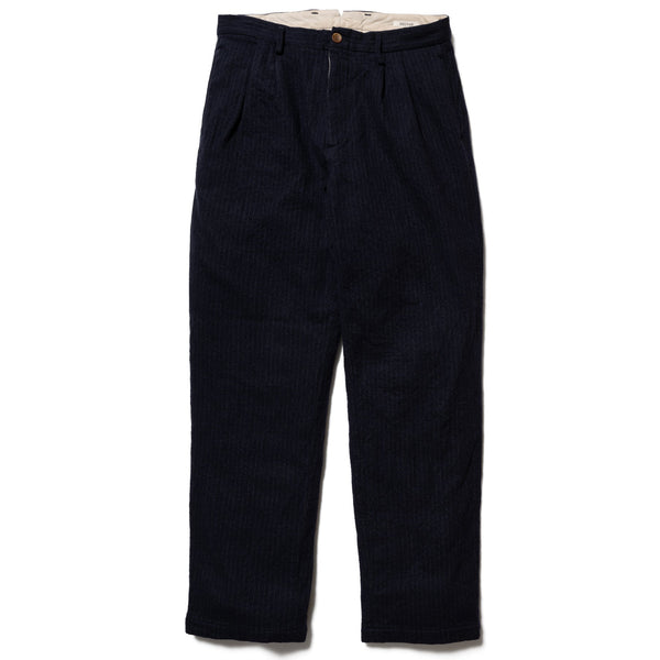 SV-PT-009L Navy Striped Pleated Trouser