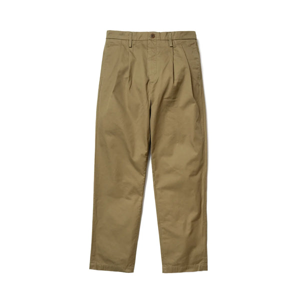 Brown SV-PT-005 2Tuck Pleated Cotton Chino Trouser