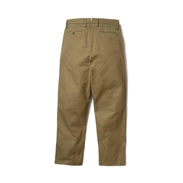 Brown SV-PT-005 2Tuck Pleated Cotton Chino Trouser