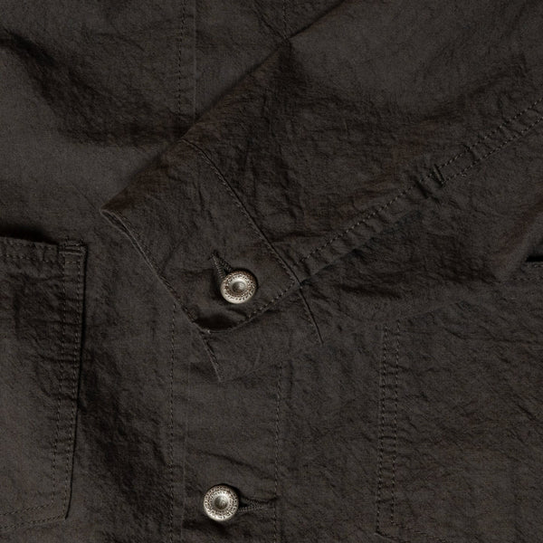 Charcoal SV-JK-027 L/C Trucker Cotton Linen Jacket