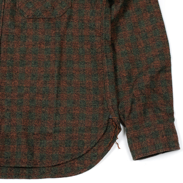 SV-SH-026 Orange Plaid Brushed Cotton Shirt