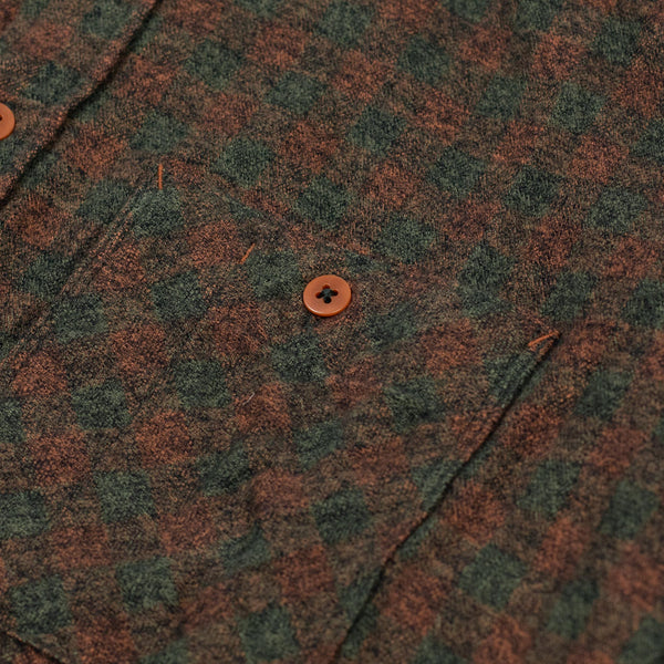 SV-SH-026 Orange Plaid Brushed Cotton Shirt