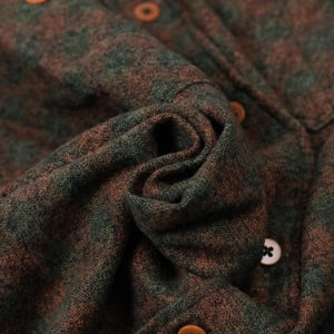 SV-SH-026 Orange Plaid Brushed Cotton Shirt