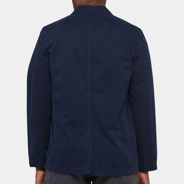 Dark Blue Double Twisted Twill Sport Jacket