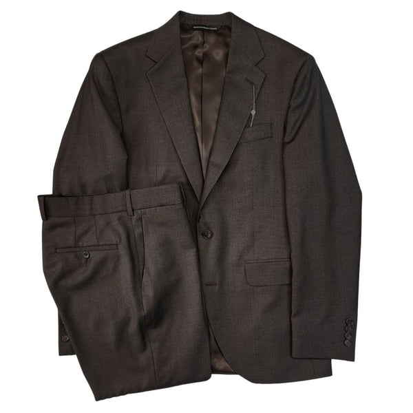 Chocolate Reda Melange Wool Suit