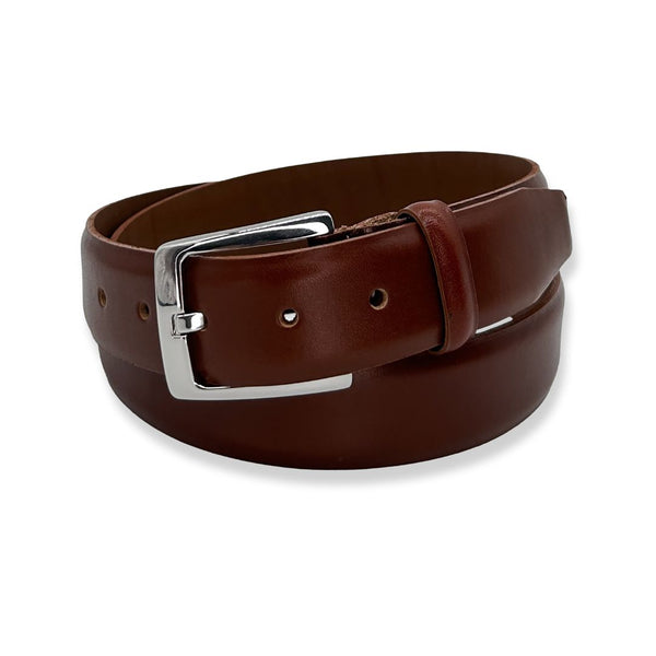 Tan Leather Dress Belt