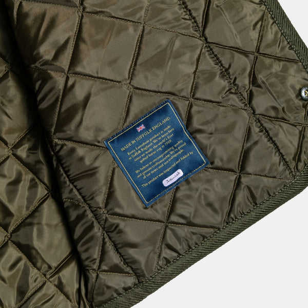 Olive Green Thornham Quilted Vest