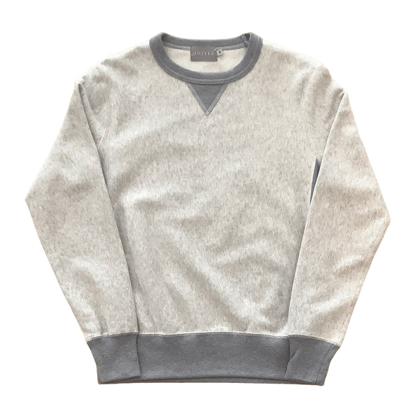 Eggshell Grey 16 oz Cotton Fleece Crewneck Sweatshirt
