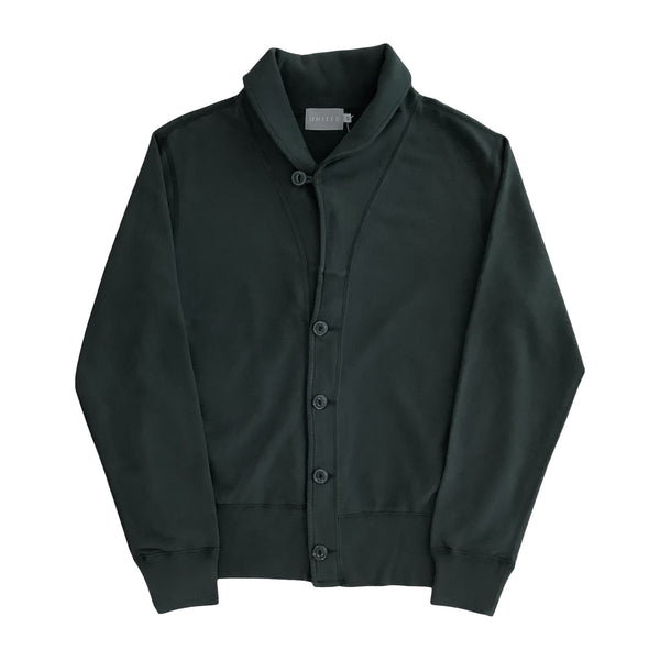 Dark Storm 14 oz Cotton French Terry Shawl Cardigan