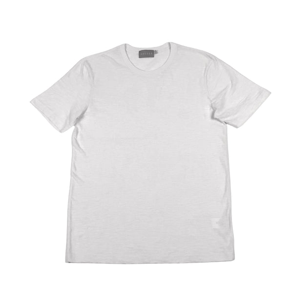 White Slub Cotton Crewneck T-Shirt
