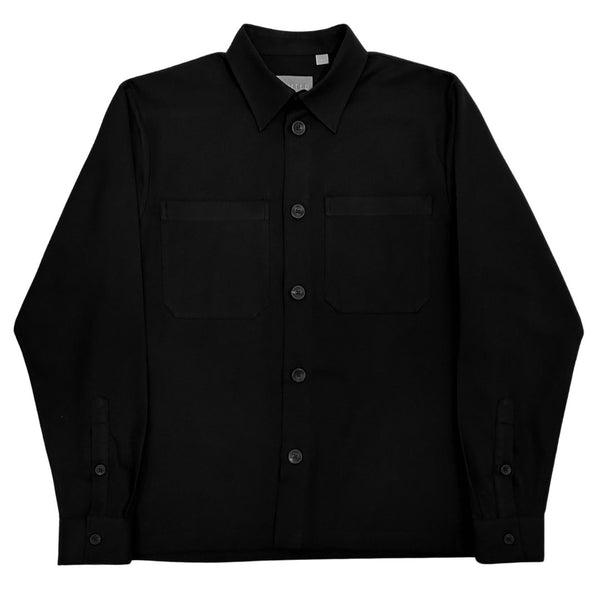 Black Twill Overshirt