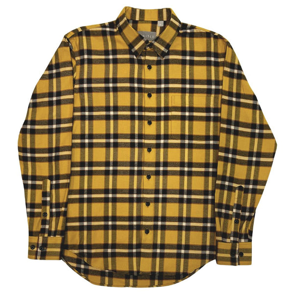 Mustard Check Flannel Shirt