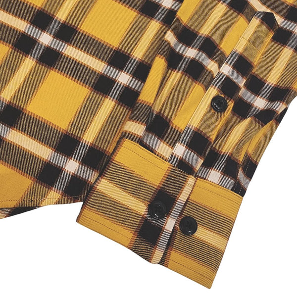 Mustard Check Flannel Shirt