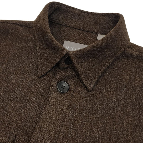 Umber Wool Overshirt