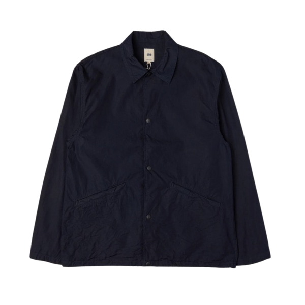 F2462 Indigo Cotton Nylon Coach Jacket