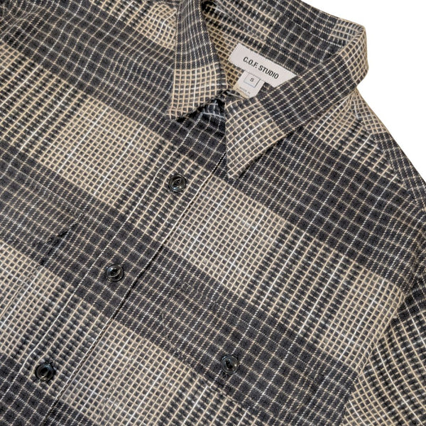 Black Post Man Heavy Flannel Check Shirt