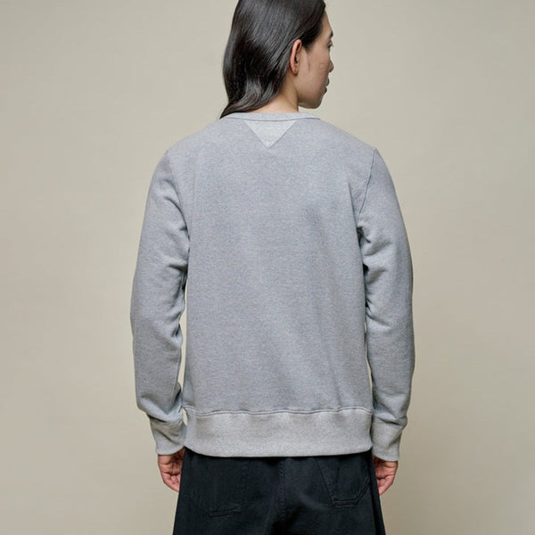 Grey Melange Vintage Machine Heavyweight Cotton Sweatshirt