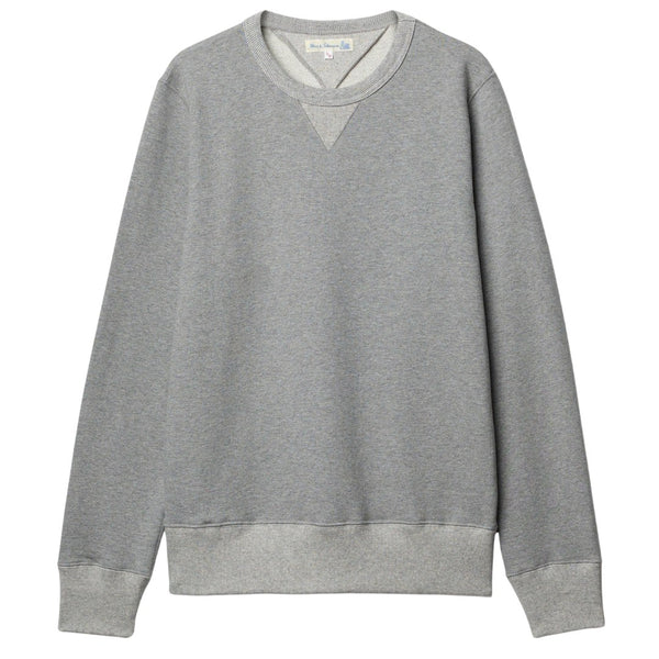 Grey Melange Vintage Machine Heavyweight Cotton Sweatshirt