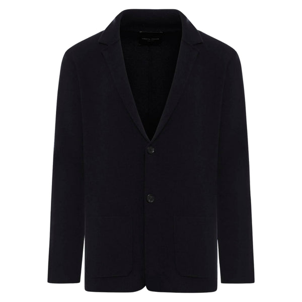 Black Rever Merino Milano Knit Jacket