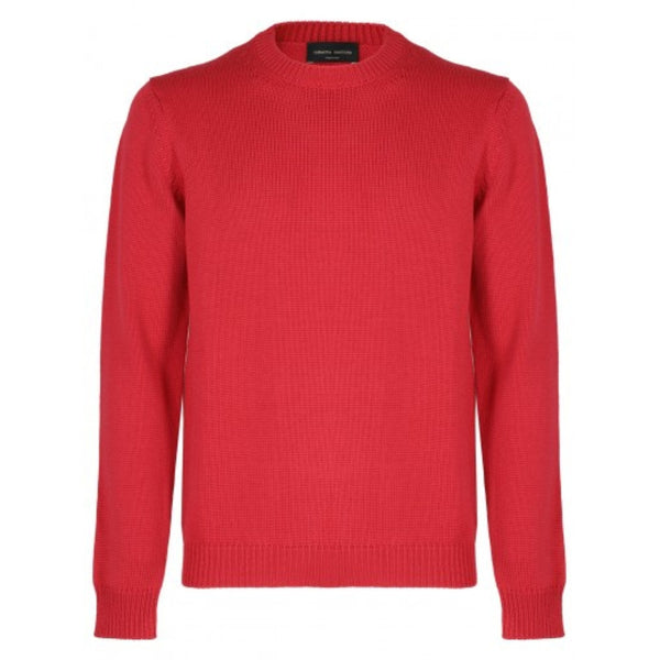 Rosso Merino Knit Crewneck Sweater