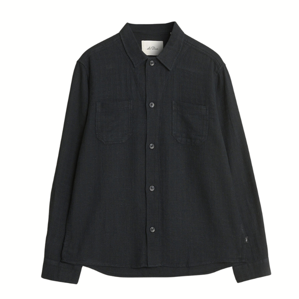 Black Hamilton Linen Blend Overshirt