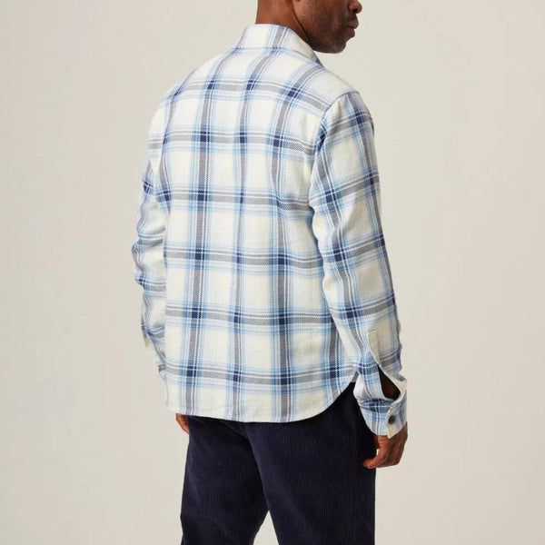 Blue Check Blunt Cotton Overshirt