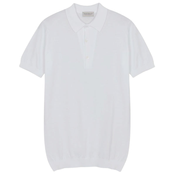 White Adrian Sea Island Cotton Polo
