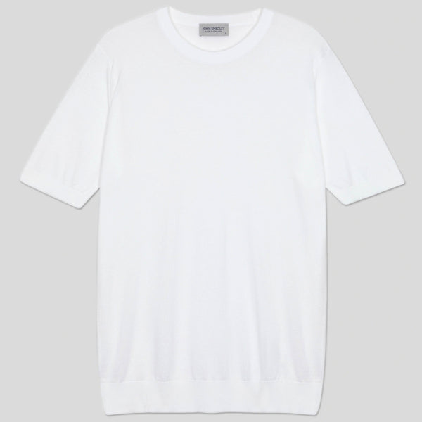 White Lorca Sea Island Cotton T-Shirt