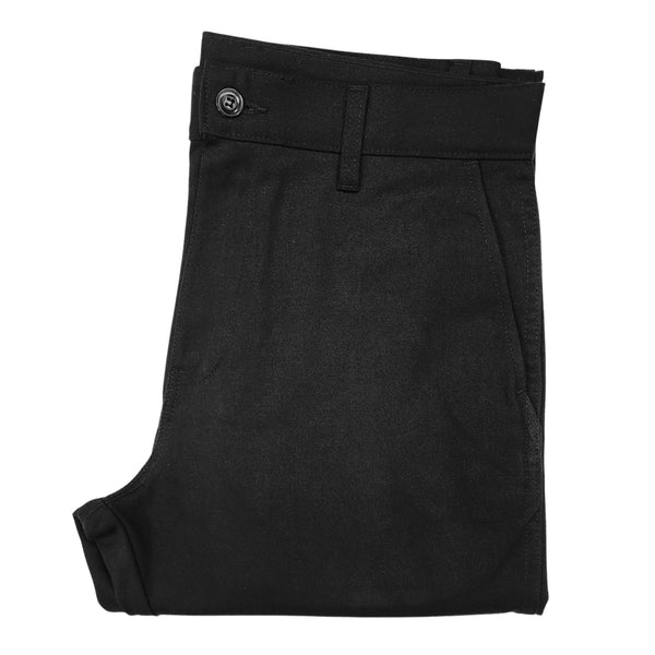 Black Classic Cotton Chino Trouser
