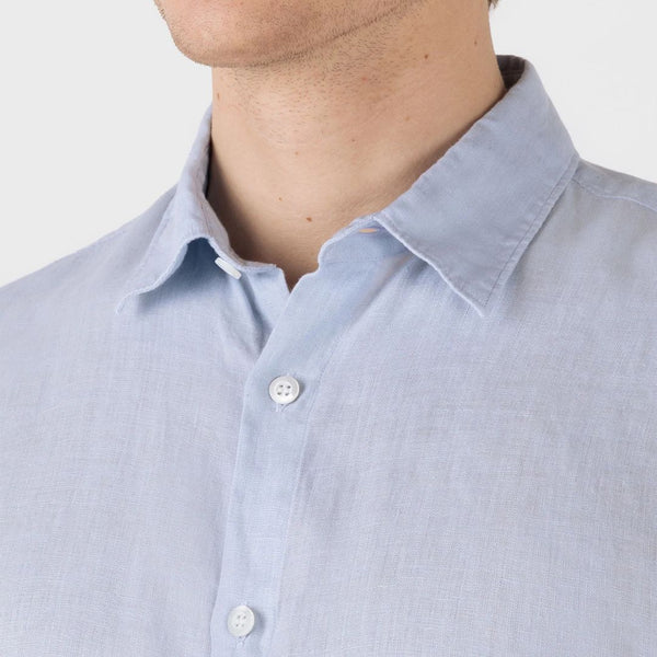 Light Blue Linen LS Shirt