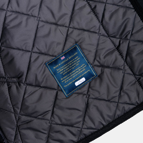 Navy Marl Denston Hooded Wool Jacket