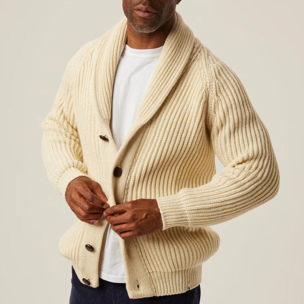 Ecru Wilkinson Merino Wool Shawl Cardigan