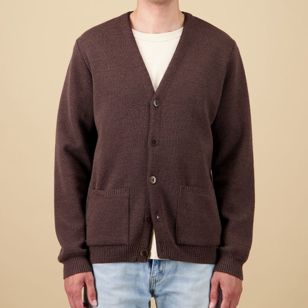 Marron Youri Merino Wool Cardigan