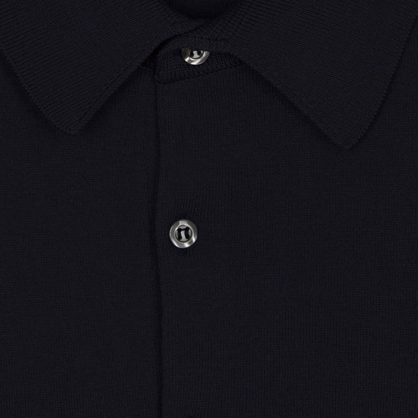 Navy Adrian Sea Island Cotton Polo