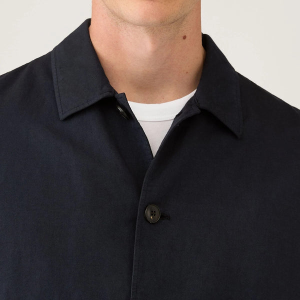 Navy Cotton Linen Jacket