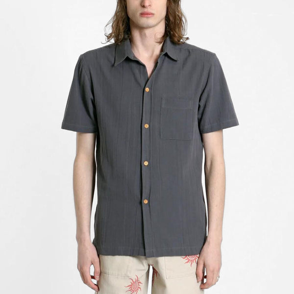 Blue Night Costa Seersucker Shirt