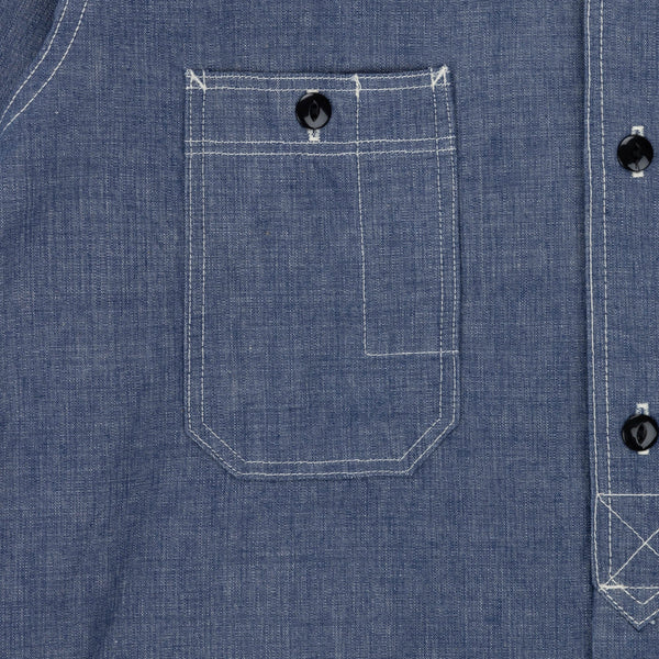 Blue 5333A Chambray Cotton Shirt