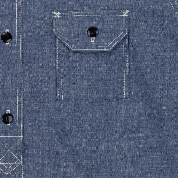 Blue 5333A Chambray Cotton Shirt