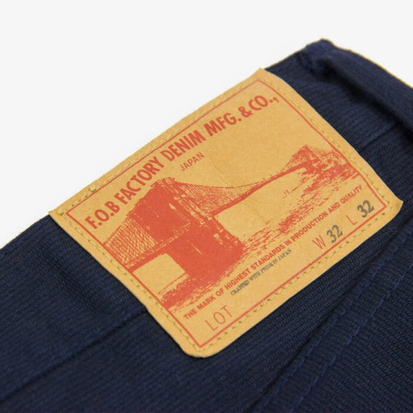 Navy Bedford Cord Cotton Trouser