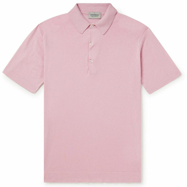 Pink Mycroft Sea Island Cotton Polo
